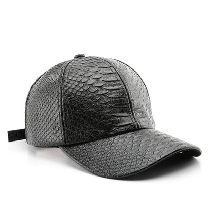 Monochromatic Light Board PU Leather Adjustable Trend Casual Baseball Cap Suitable For Outdoor Sports And Travel