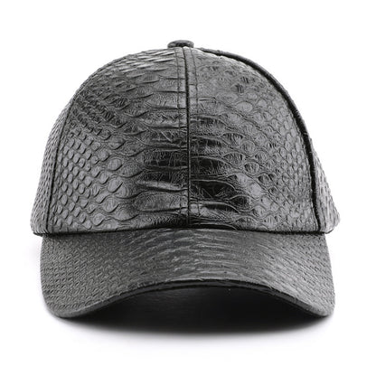 Monochromatic Light Board PU Leather Adjustable Trend Casual Baseball Cap Suitable For Outdoor Sports And Travel