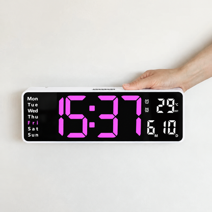 Large Display Digital Wall Clock